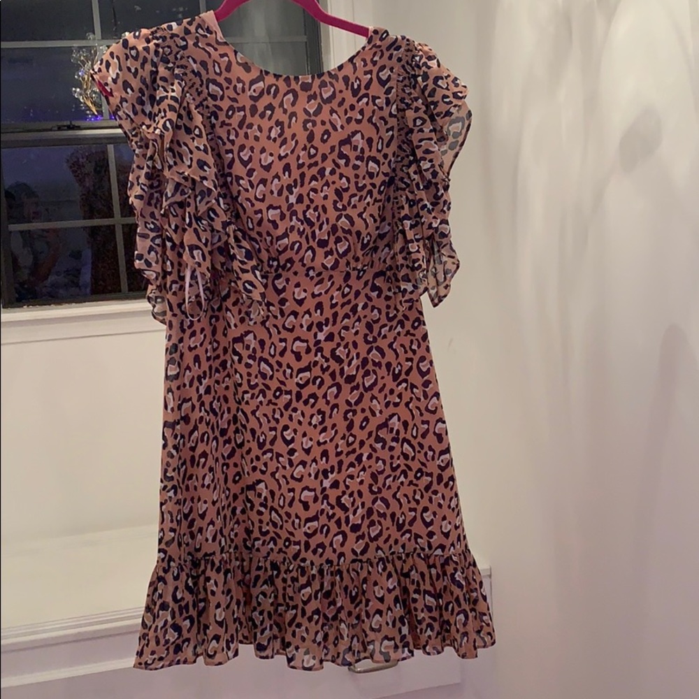 pinkish cheetah dress